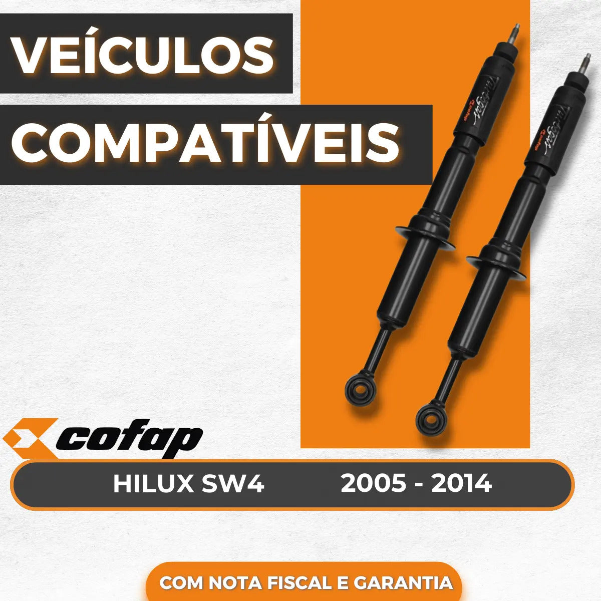Par Amortecedor Dianteiro Hilux Sw4 2011 2012 Cofap Turbogas