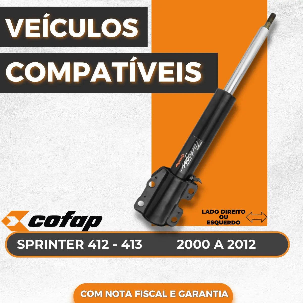 Amortecedor Dianteiro Sprinter 410 412 3 414 00/12 Cofap