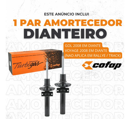 Par Amortecedor Dianteiro Gol G5 G6  Ate 1908 Original Cofap