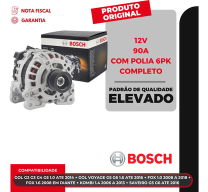 Alternador Fox Gol Kombi Polo Saveiro Voyage 1.0 1.6 Bosch