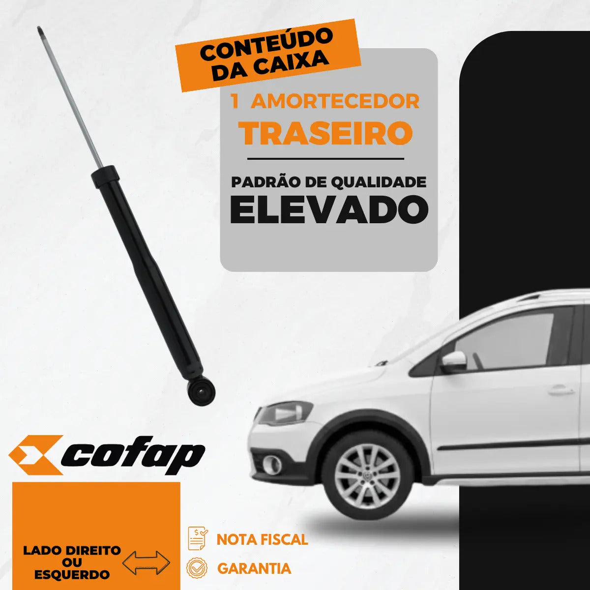 Amortecedor Traseiro Spacecross 2015 Em Diante Cofap