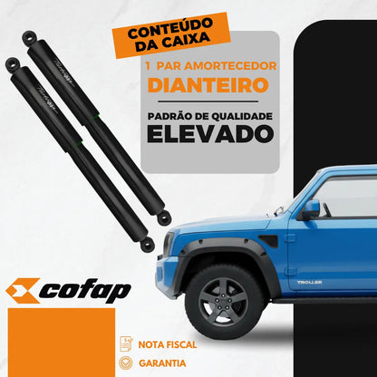 Par Amortecedor Traseiro Troller T4 3.2 20v 2016 2017 Cofap