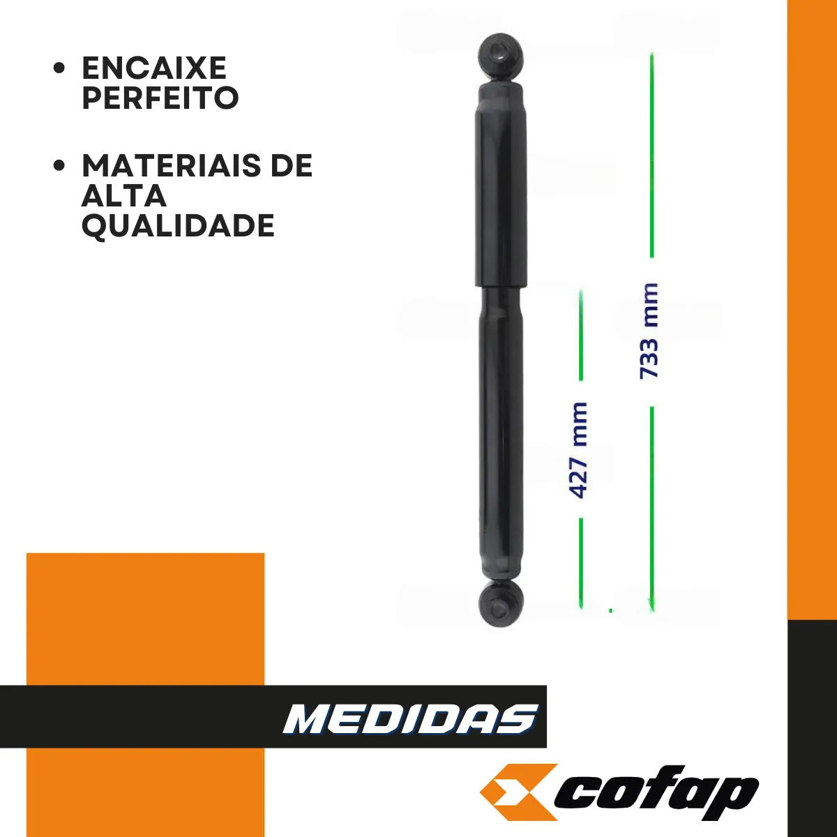 Par Amortecedor Traseiro Mb Atego 1419 1719 Cofap L.13754