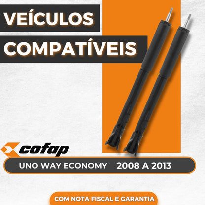 Par Amortecedor Traseiro  Uno Way 2008 A 2013 - Cofap