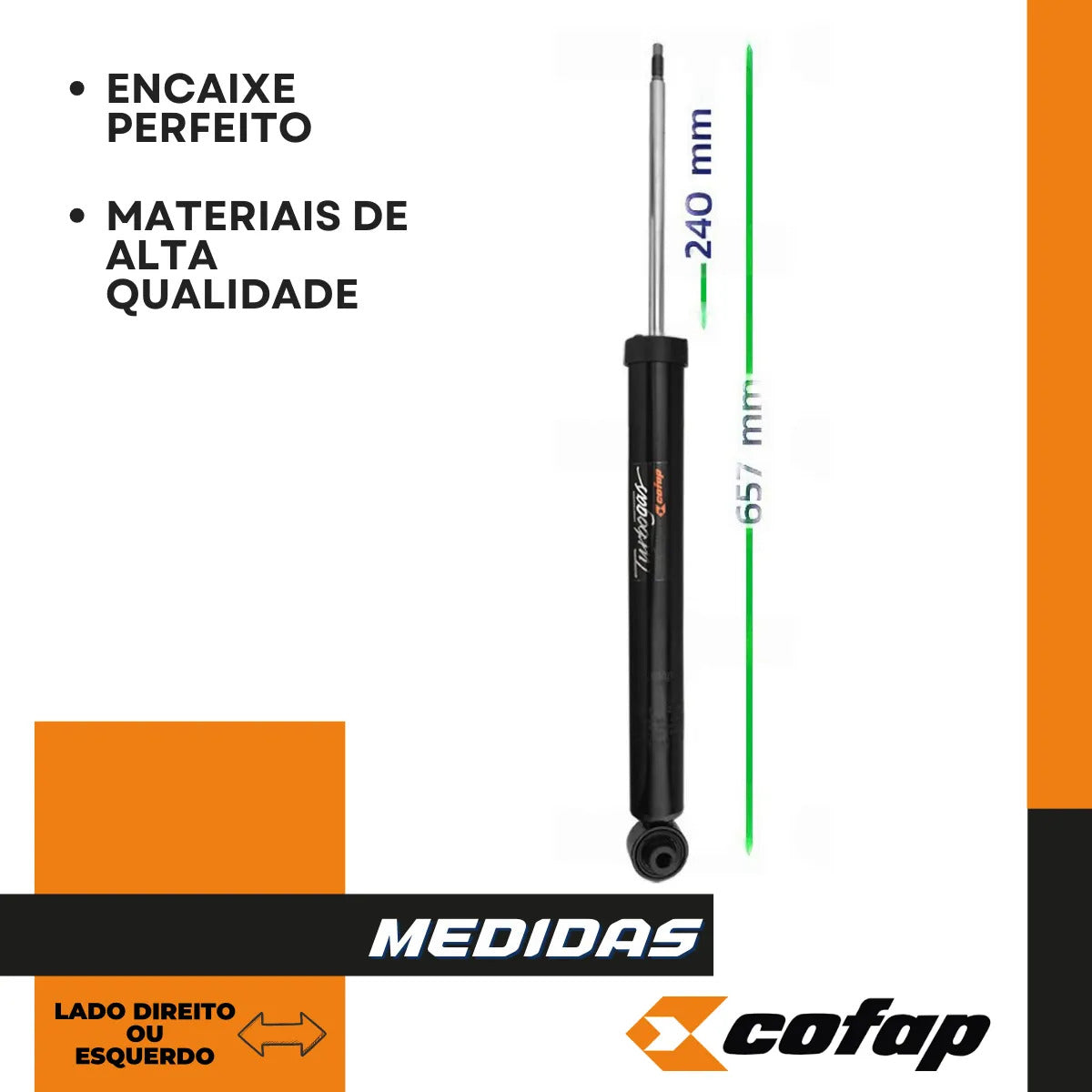 Amortecedor Traseiro Cofap Golf Highline Confortline 2013...