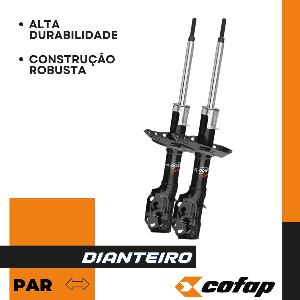 Par Amortecedor Dianteiro City Fit 2014 A 2022 Cofap