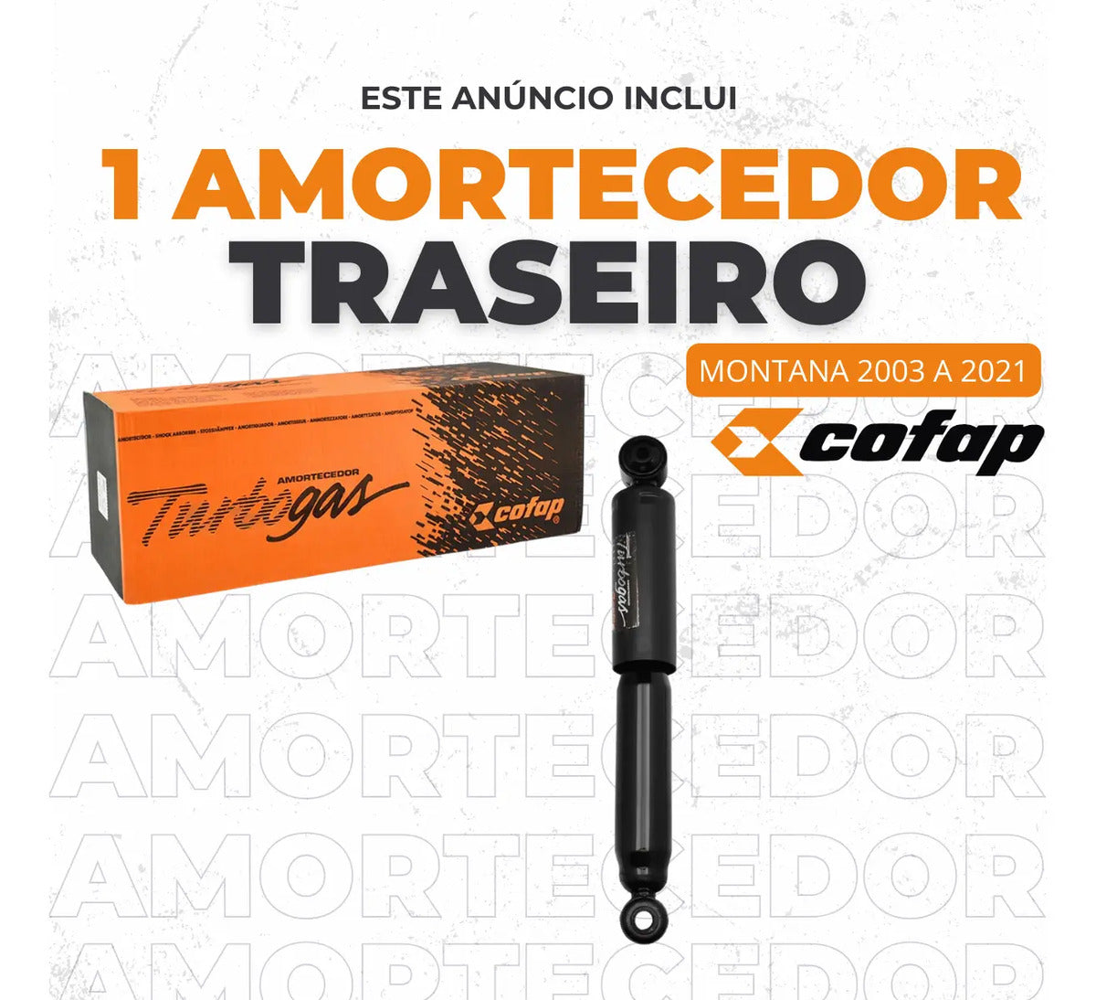 Amortecedor Traseiro Montana  2008 A 2019 Cofap