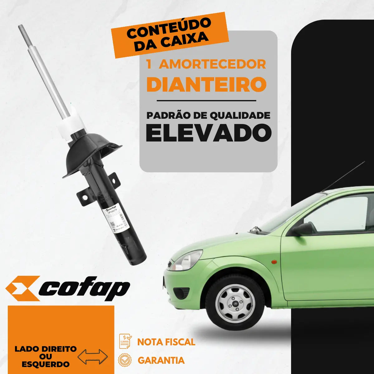 Amortecedor Dianteiro Ford Ka 1997 A 2007 Cofap