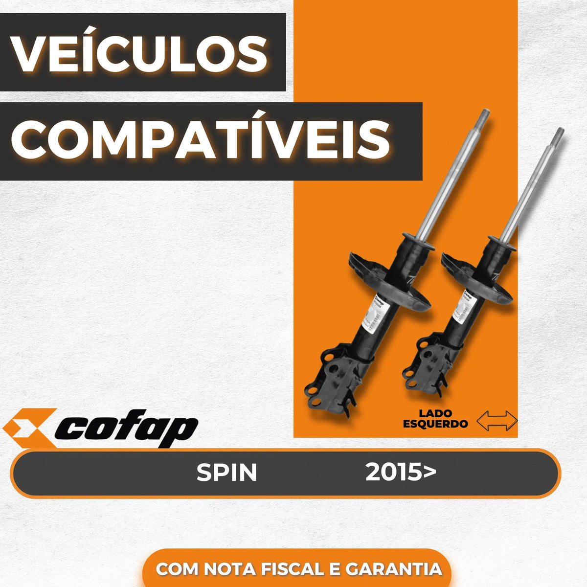 Par Amortecedor Dianteiro Spin 2015 Cofap Gp30588 Gp30589