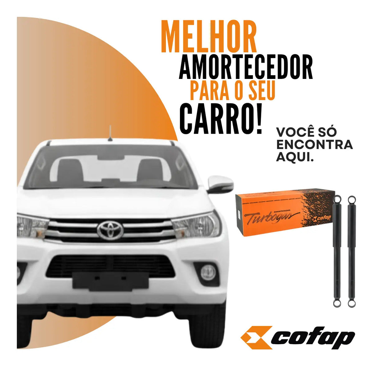 Par Amortecedor Traseiro Cofap Turbogás Toyota Hilux Picape