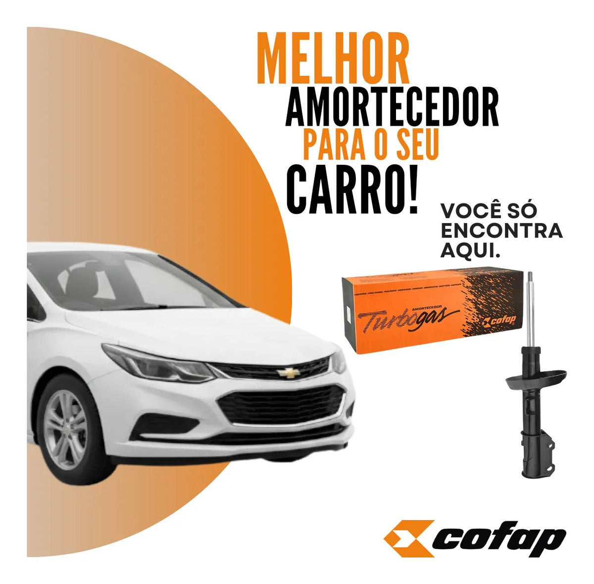 Amortecedor Dianteiro Esquerdo Cruze 2017 Em Diante - Cofap