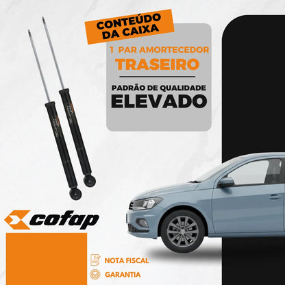 Par Amortecedor Traseiro Polo 1.0 Mpi Track Cofap
