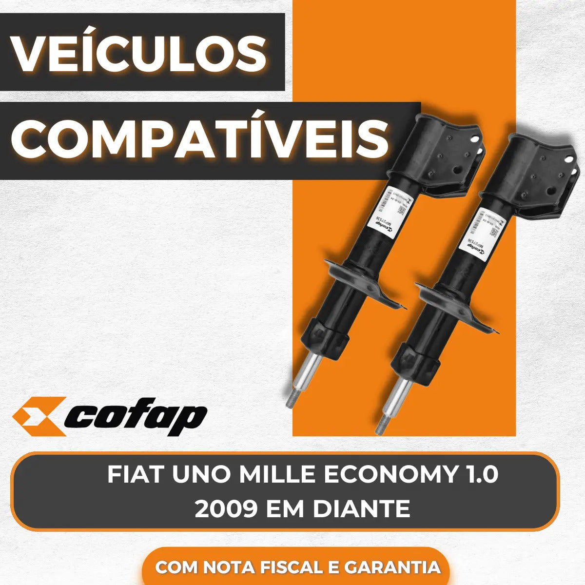 Par Amortecedor Dianteiro Uno Economy 1.0 2009 A 2013 Cofap