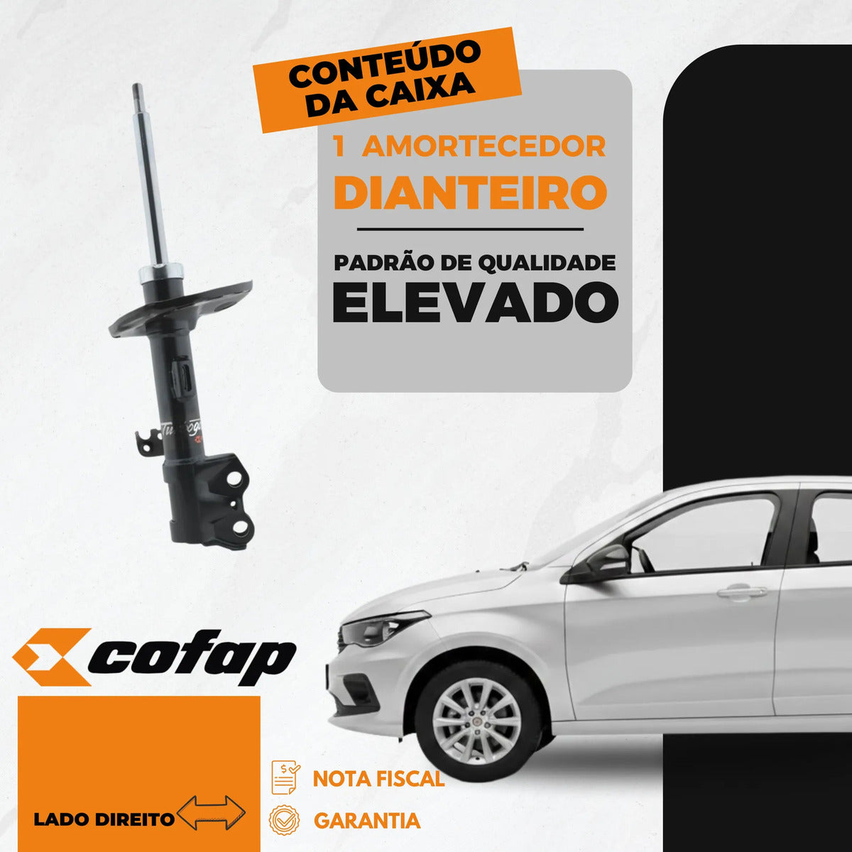Amortecedor Direito Cronos 2018 A 2022 Cofap Gp33298