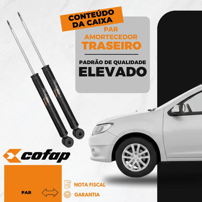 Par Amortecedor Traseiro Original Cofap Sandero 2007 2008