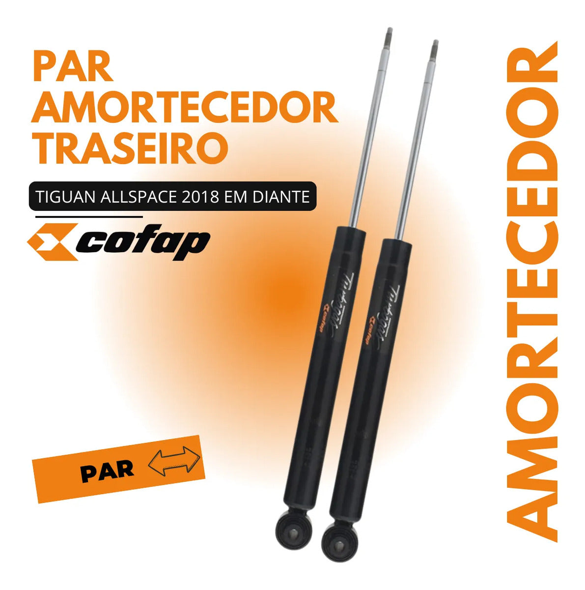 Par Amortecedor Traseiro Tiguan Allspace 1.4 2.0 Rline Cofap