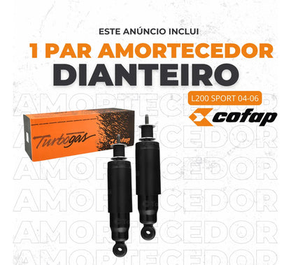 Par Amortecedor Dianteiro L200 Sport 2004 A 2006 Cofap Super