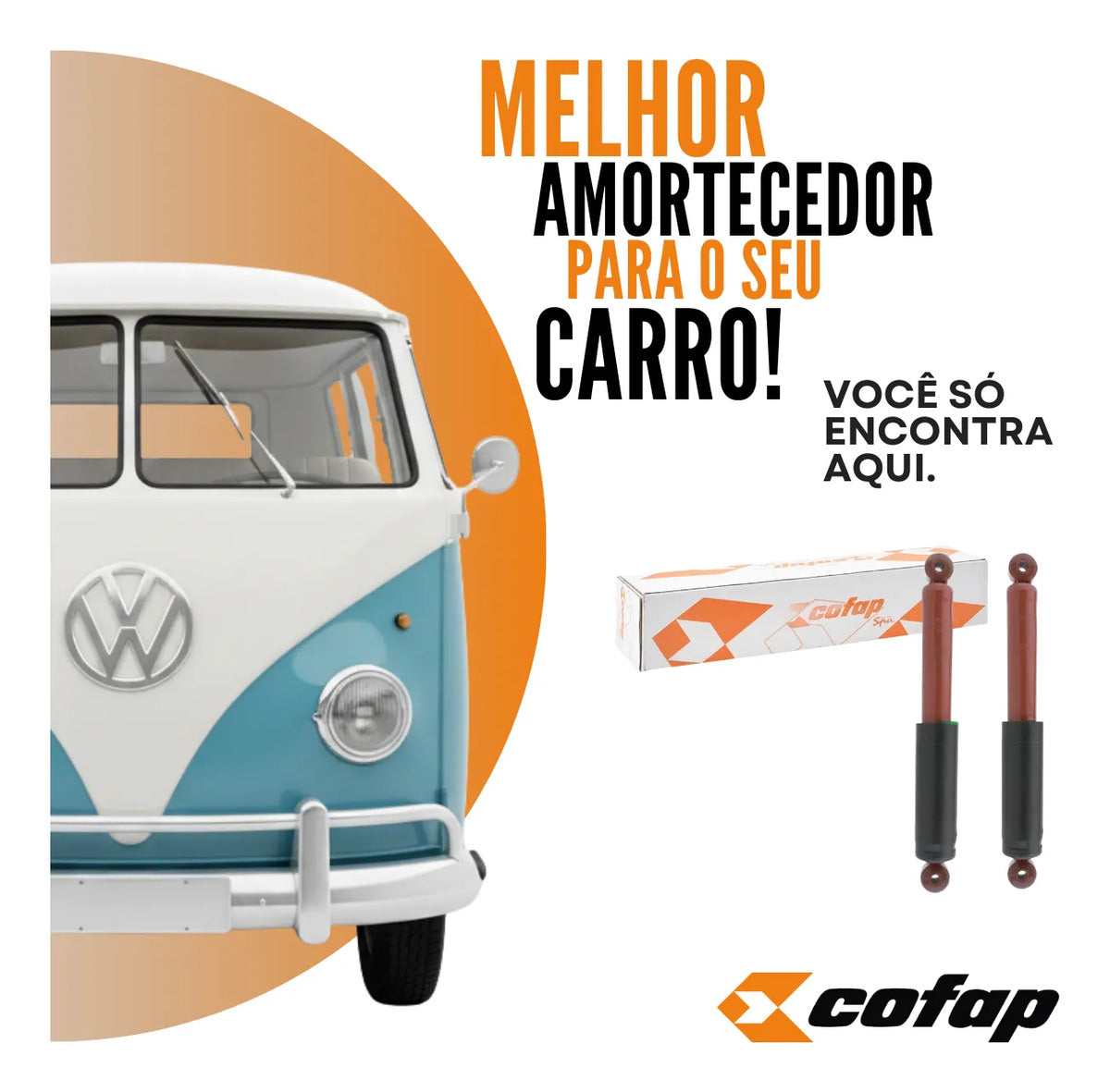 Par Amortecedor Traseiro Cofap Sb27449 Vw Kombi 1957 A 1977