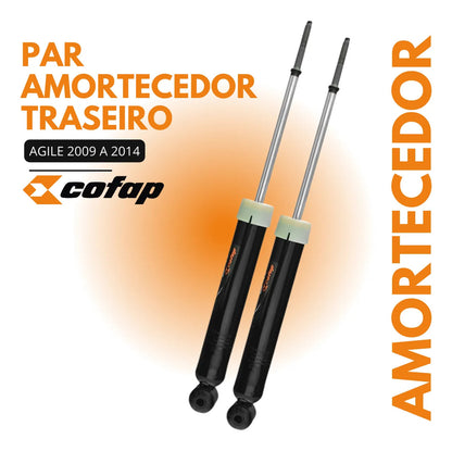 Par Amortecedor Traseiro Original Cofap Agile 2009 A 2014