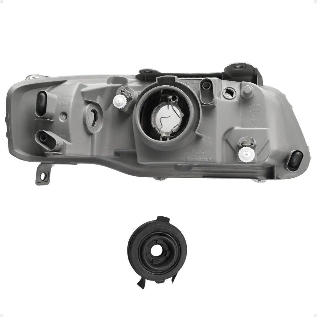 Farol Vw Gol Saveiro G4 2005 Diante Máscara Cinza Arteb