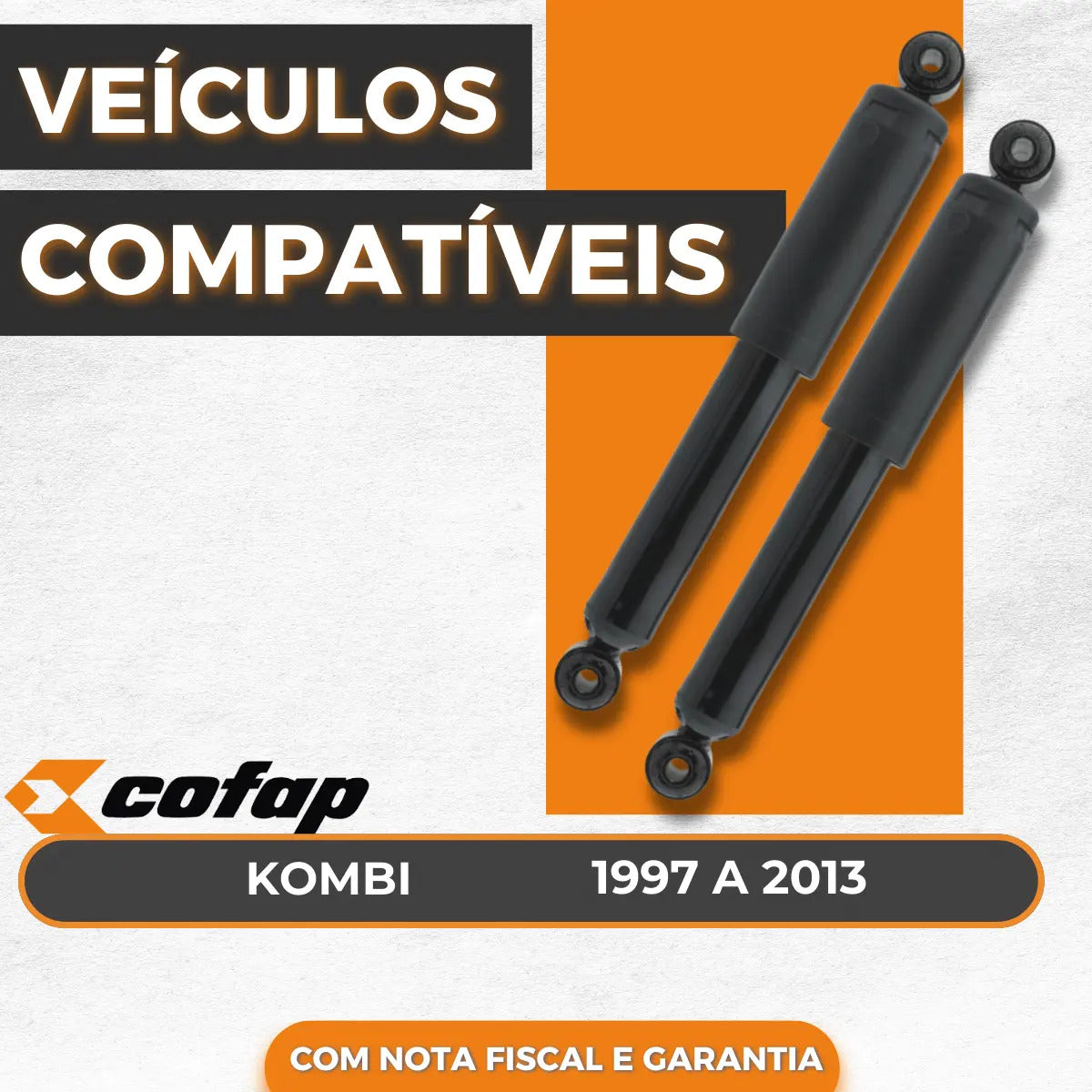 Par Amortecedor Dianteiro  Vw Kombi 1997 A 2013 Cofap Super