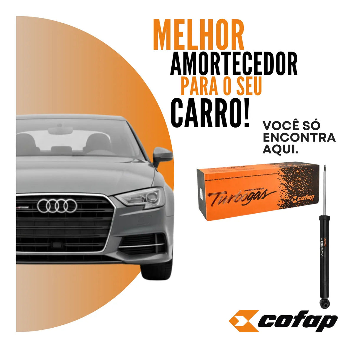 Amortecedor Traseiro Cofap Gb48308 Audi A3 2016 Em Diante