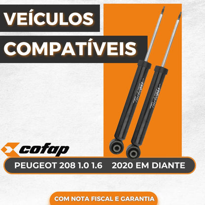 Par Amortecedor Traseiro Original Cofap 208 2020 Até 2024