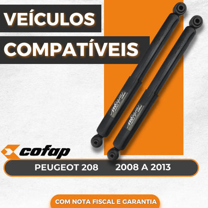 Par Amortecedor Traseiro Original Cofap Peugeot 208 2008