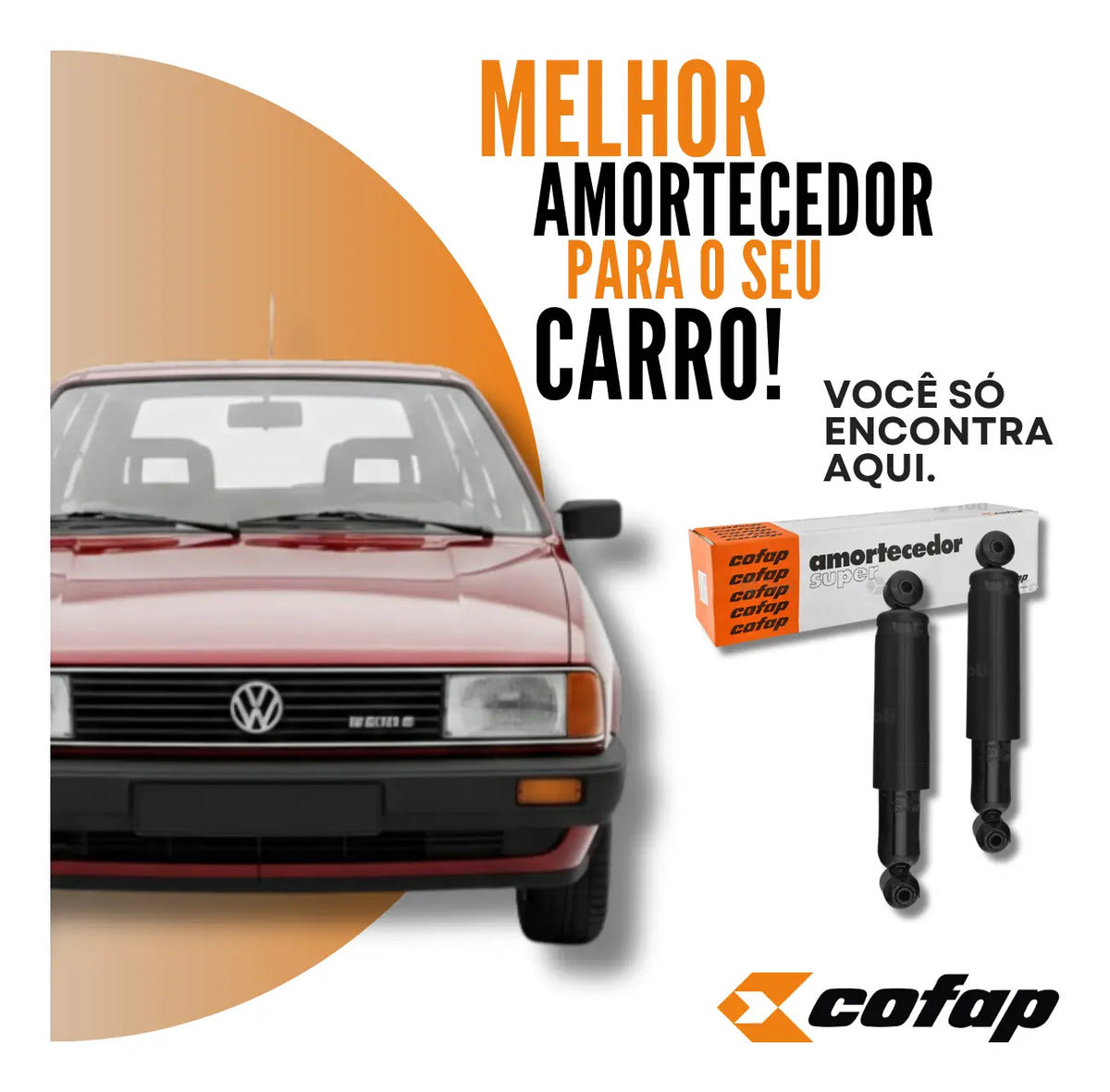 Par Amortecedor Traseiro Passat 1974 Até 1988 Original Cofap