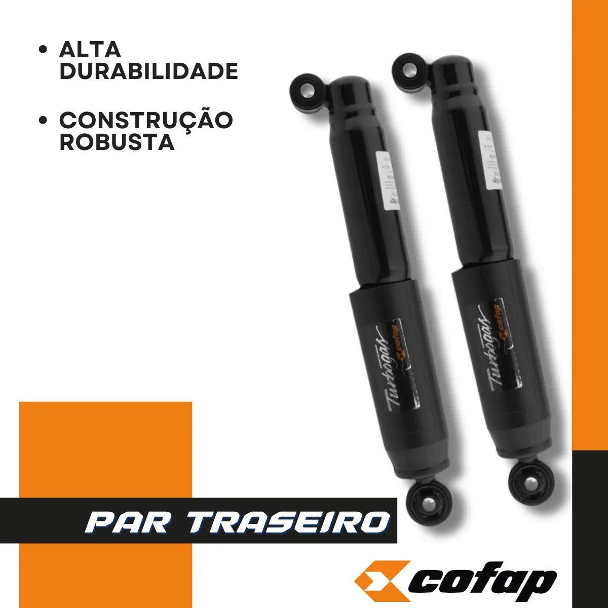 Par Amortecedor Traseiro Strada 1.0 Turbo 1.3 1.4 Flex Cofap