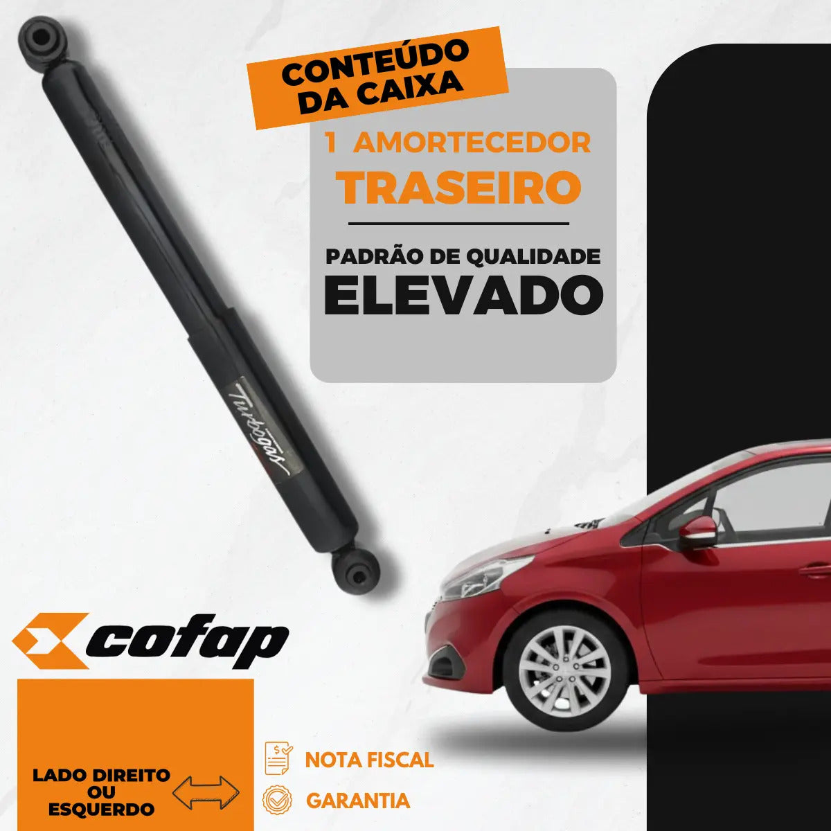 Amortecedor Traseiro Original Cofap Peugeot 208 2008