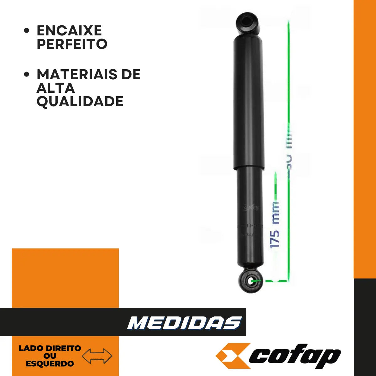 Amortecedor Dianteir Hr 2005 06 07 08 09 10 11 12 2013 Cofap