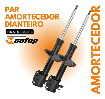 Par Amortecedor Dianteiro Etios Sedan 2014 2015 Origin Cofap