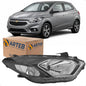 Farol H4 Mascara Negra Onix Prisma Ltz 2017 A 2019 Arteb