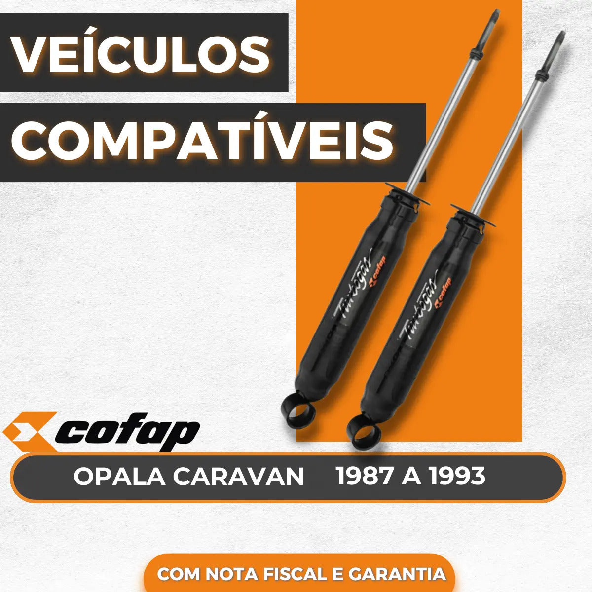 Par Amortecedor Traseiro Cofap Caravan 1987 A 90 91 92 1993