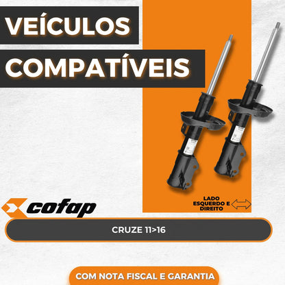 Amortecedor Dianteiro Cruze 11-16 Cofap Gp32959 Gp32960
