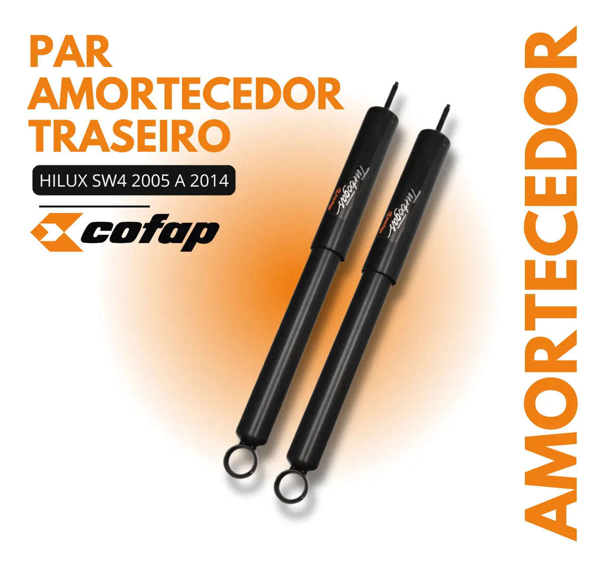 Par Amortecedor Traseiro Turbogás Cofap Hilux Sw4 2013 2014