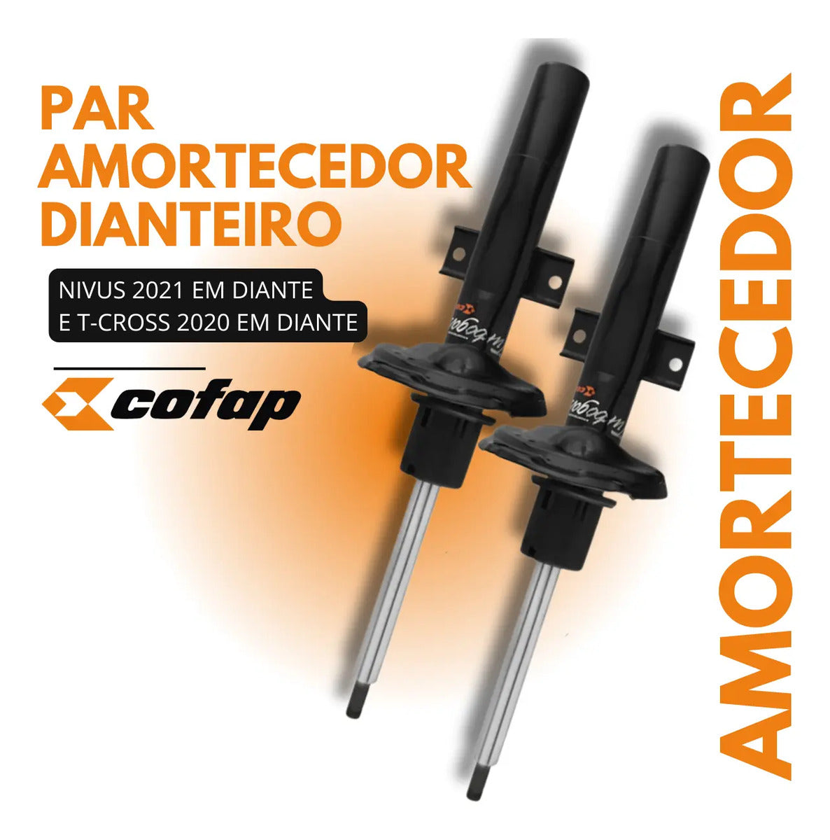 Par Amortecedor Dianteiro T-cross 2020 21 22 Em Diante Cofap