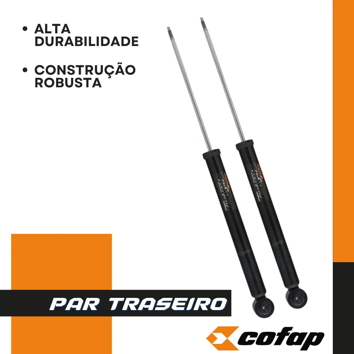 Par Amortecedor Traseiro Polo 1.0 Mpi Track Cofap