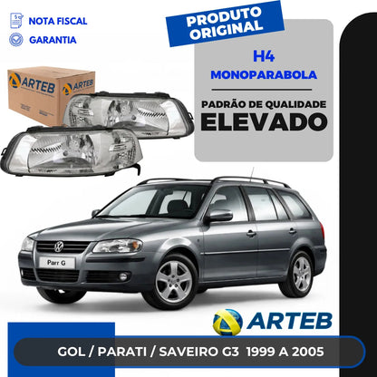 Farol Vw Saveiro Gol Parati G3 2000 A 2004 Foco Simple Arteb
