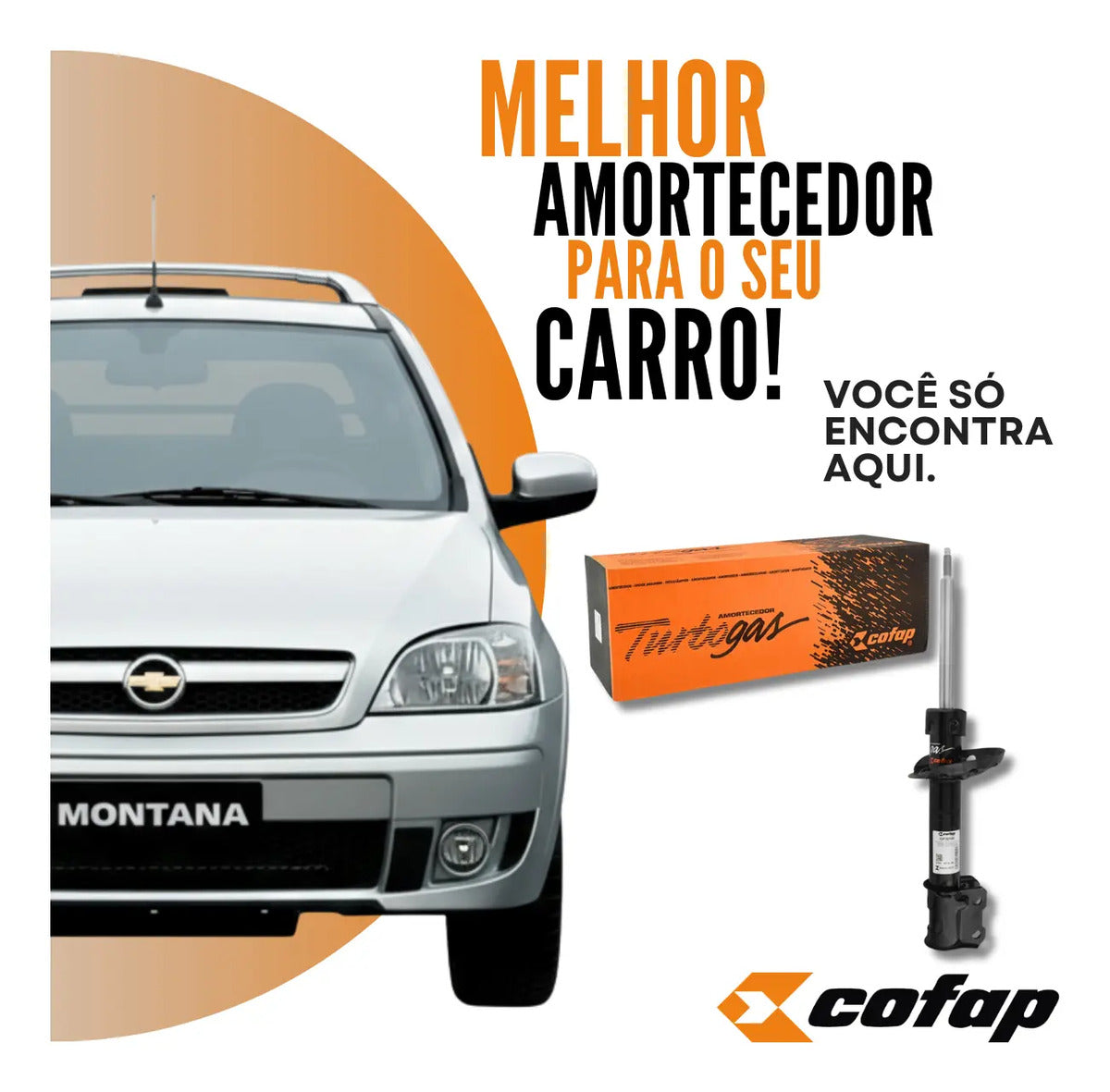 Amortecedor Dianteiro Montana 04 A 2009 Cofap Lado Direito
