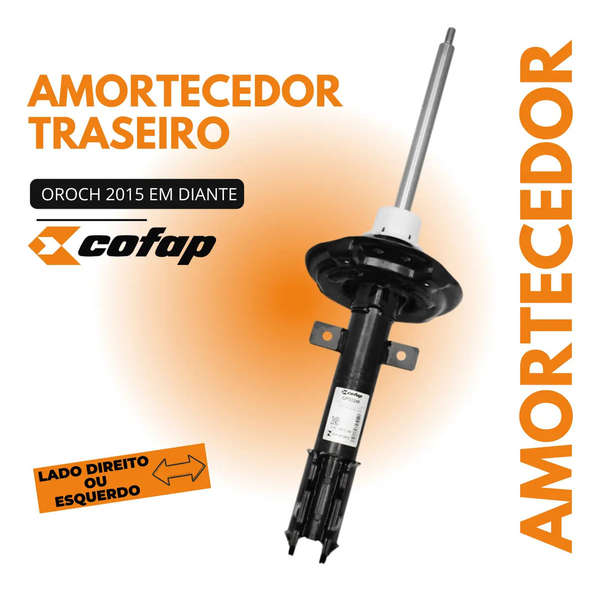 Amortecedor Traseiro Oroch 2015 16 17 18 Em Diante - Cofap
