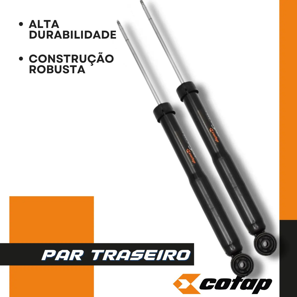 Par Amortecedor Traseiro Original Cofap Polo 2002 A 2014