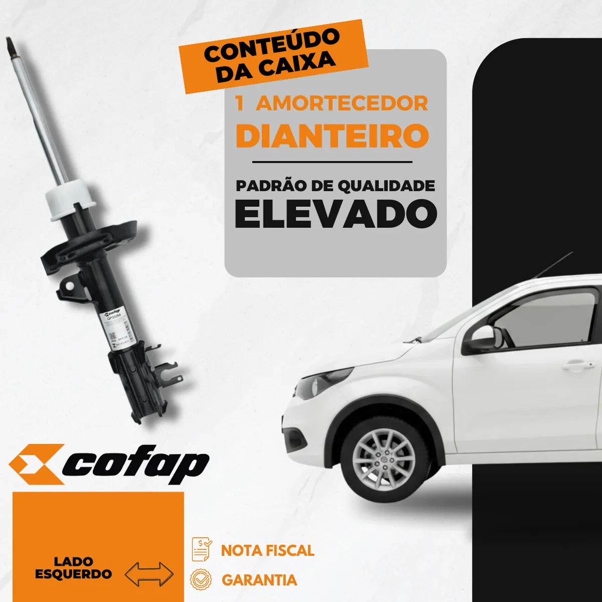 Amortecedor Dianteiro Esquerdo Mobi 16/.. Cofap