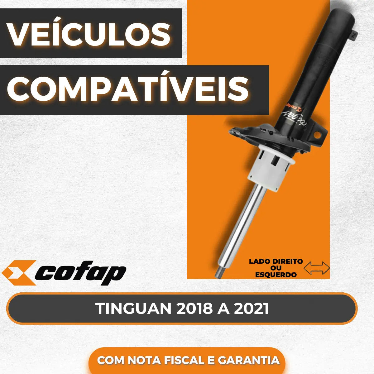 Amortecedor Dianteiro Cofap Tiguan 2018 A 2021
