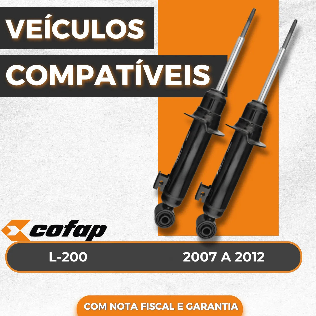 Par Amortecedor Dianteiro L200 Triton 2010 2011 2012 Cofap