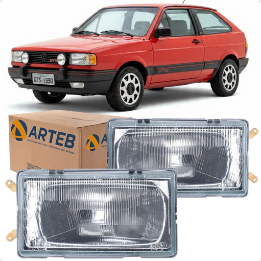 Farol Vw Gol Gts 1987 88 89 1990 Saveiro Parati G1 Arteb