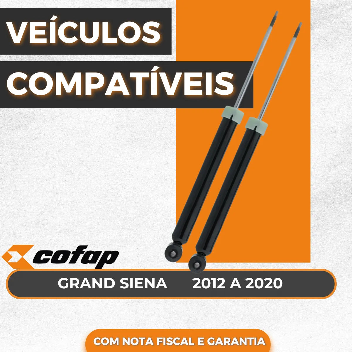 Par Amortecedor Traseiro Grand Siena 2013 Original Cofap