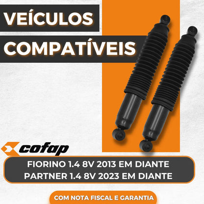 Par Amortecedor Traseiro Cofap Fiat Fiorino 1.4 8v 2013