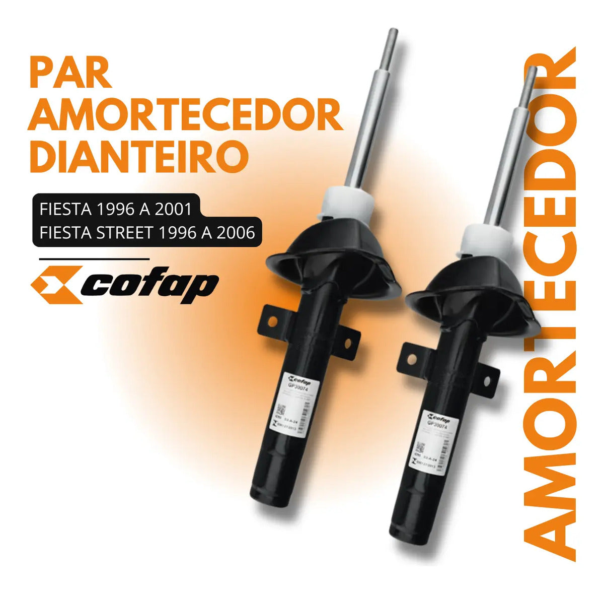 Par Amortecedor Dianteir Fiesta 96 A 01 Street 96 A 06 Cofap